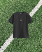 Football Pitch Abstract Black Tee
