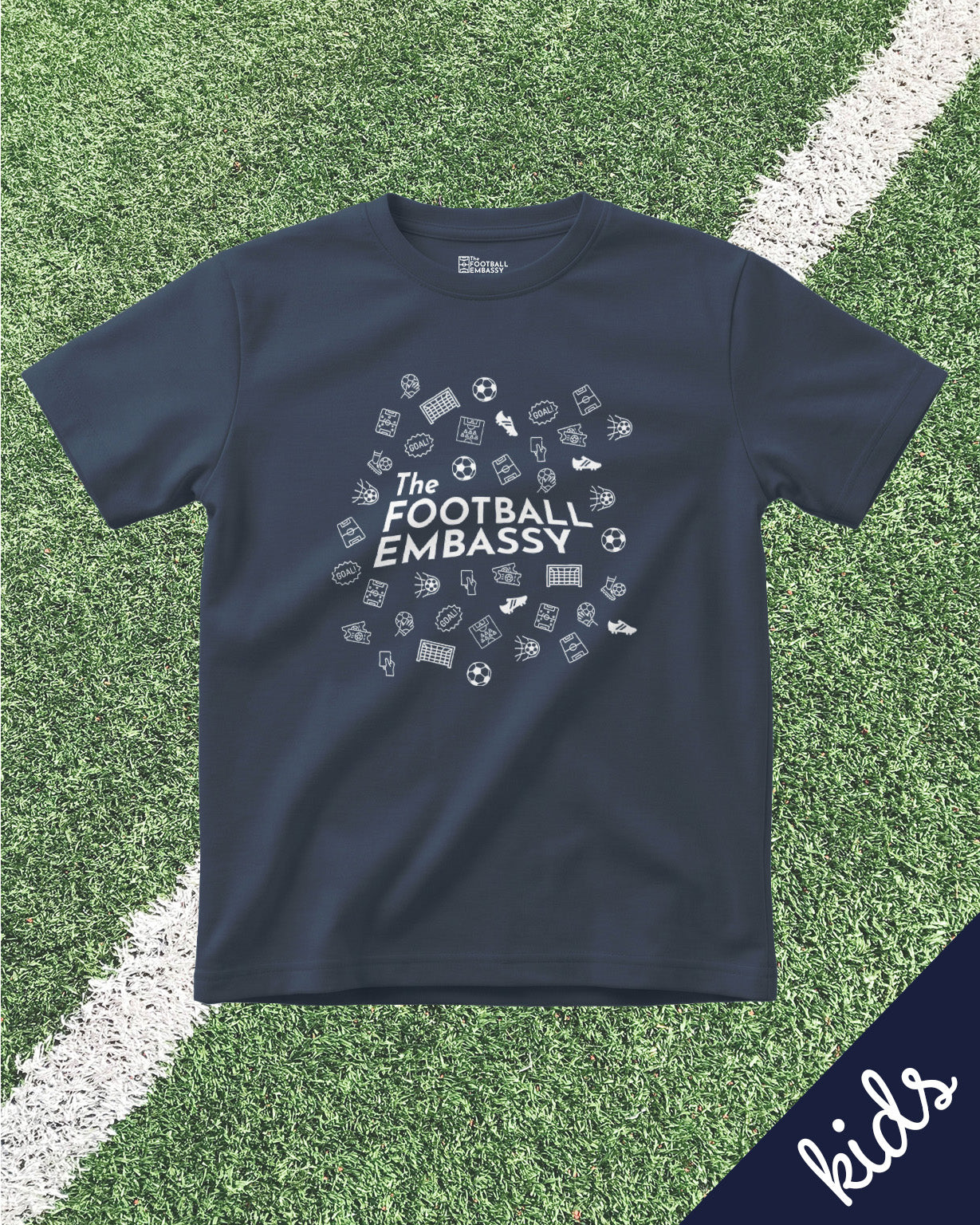 The Football Embassy Tee - Navy