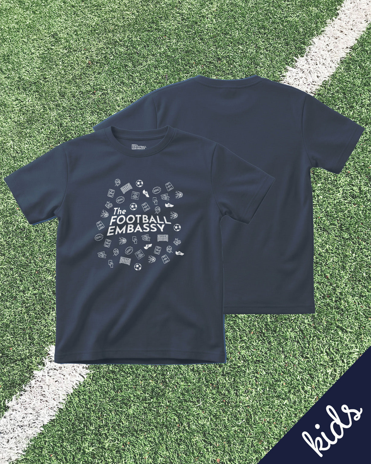 The Football Embassy Tee - Navy